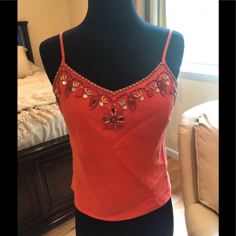 Derhy beaded top in size small!
